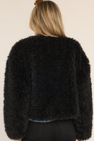 Diva Dreams Black Shearling Jacket