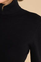 Comfortable Charm Black Turtleneck Sweater