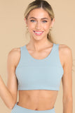 Seasonal Moves Light Blue Sports Bra