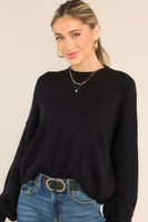 Don't Think About You Black Pullover Sweater