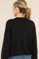 Don't Think About You Black Pullover Sweater