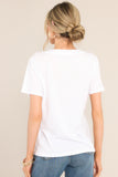 Girlfriend White V-Neck Tee