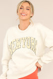 In Every City Oatmeal New York Sweatshirt