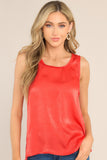 Back To The Basics Red Tank Top