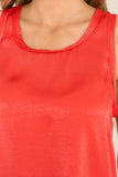 Back To The Basics Red Tank Top