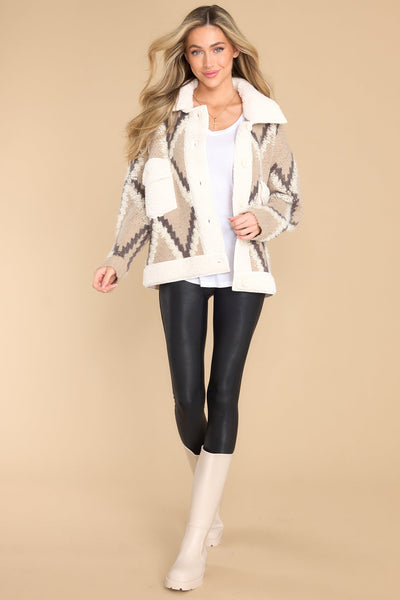 In The Cards Taupe Jacket