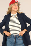 Before Dawn Navy Blue Blazer