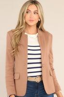 Answer Me Camel Ponte Blazer