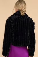 Angel Heart Black Faux Fur Jacket