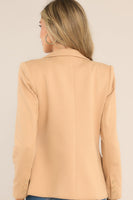 The World Is Yours Tan Ponte Blazer