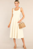 Nice To See You Ivory Midi Dress