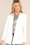 Down To Business White Blazer