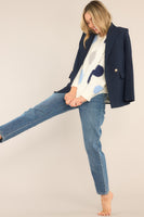 Before Dawn Navy Blue Blazer