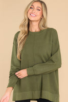 Perfectly You Olive Sweater