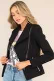 For All Black Moto Jacket