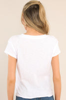 Z-Supply Modern V-Neck White Cotton Tee