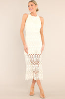 Stunning One Ivory Midi Dress