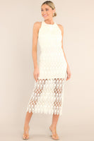 Stunning One Ivory Midi Dress