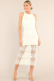 Stunning One Ivory Midi Dress