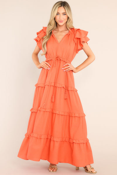 Ruffle Some Feathers Spice Maxi Dress