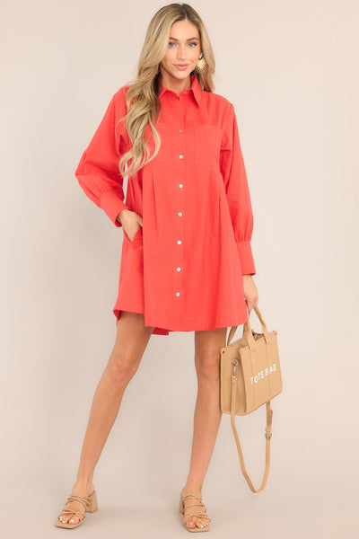 Game Changer Tomato Red Dress