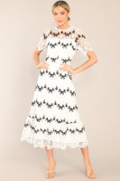 Fairytale Beginnings White Lace Midi Dress