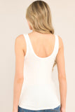 The Better Base White Scoop Neck Tank