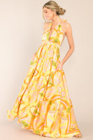 Sunshine Dreaming Citrus Maxi Dress