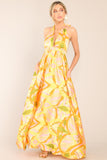 Sunshine Dreaming Citrus Maxi Dress