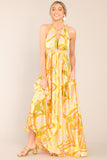 Sunshine Dreaming Citrus Maxi Dress