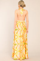 Sunshine Dreaming Citrus Maxi Dress