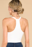 Absolutely Essential White Rib Bodysuit